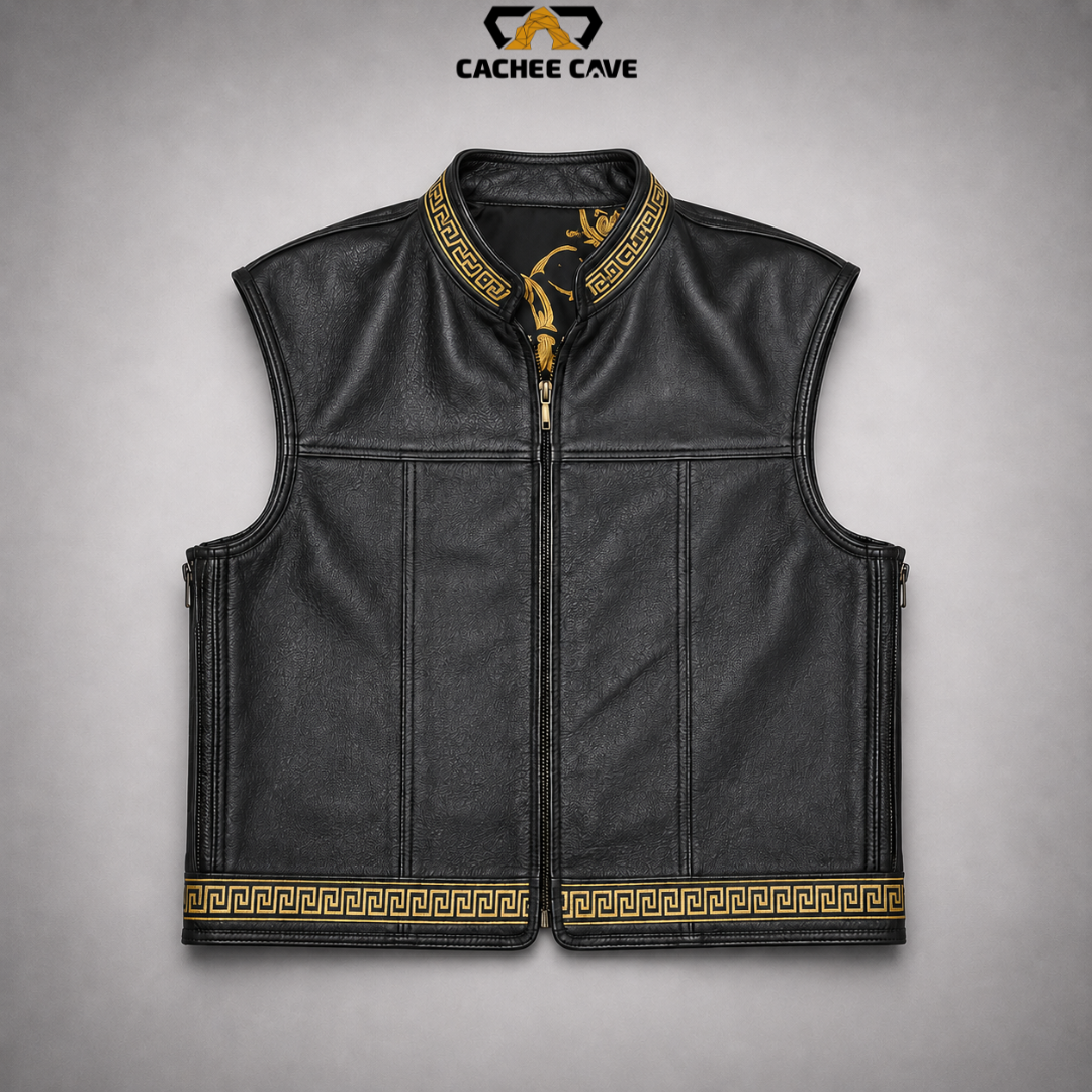 Women's Black Cowhide Leather Vest – Euro Style
