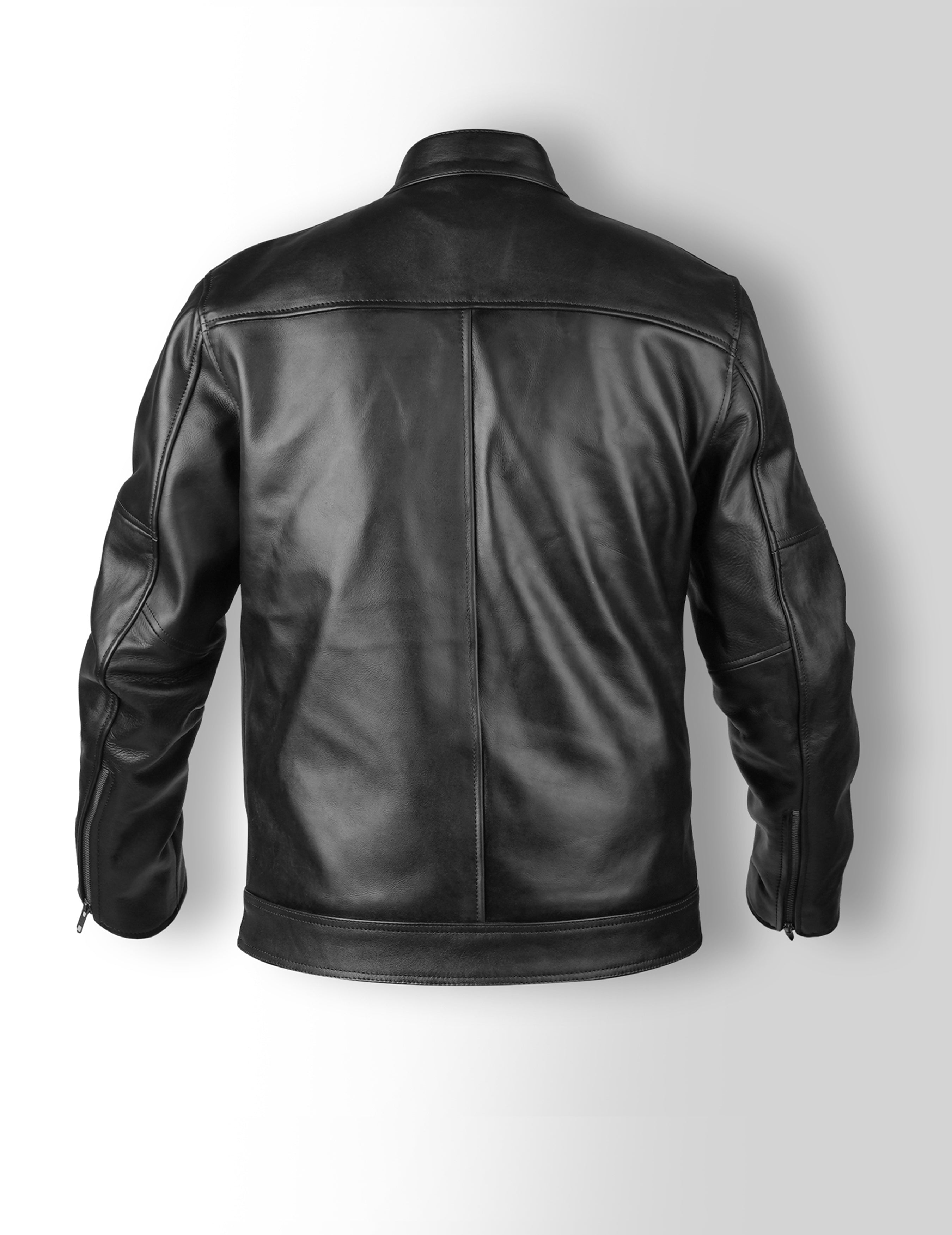 Cafe Racer Vintage Leather Jacket - Cachee Cave