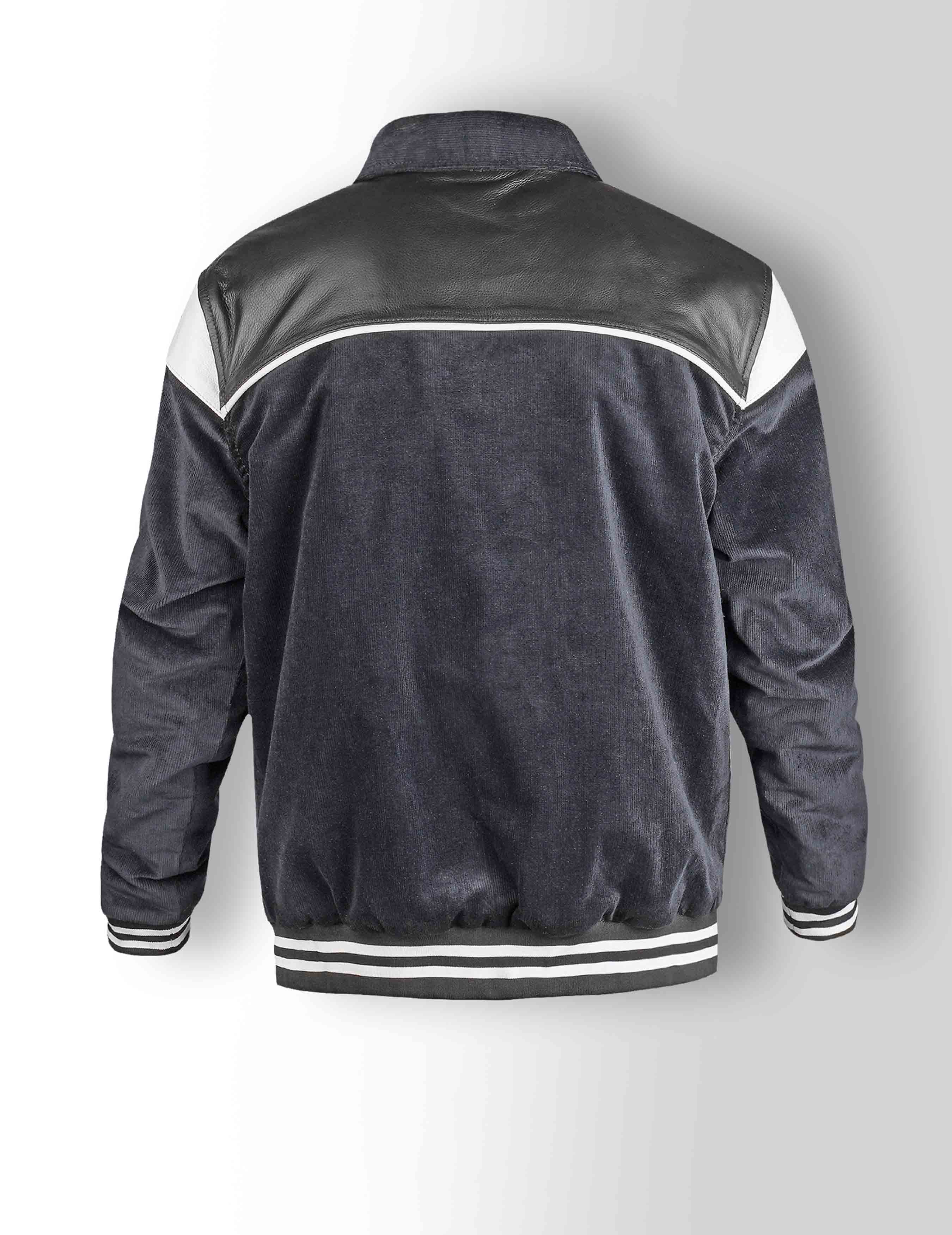 Men's Lapel Collar Varsity Jacket  - Cachee Cave
