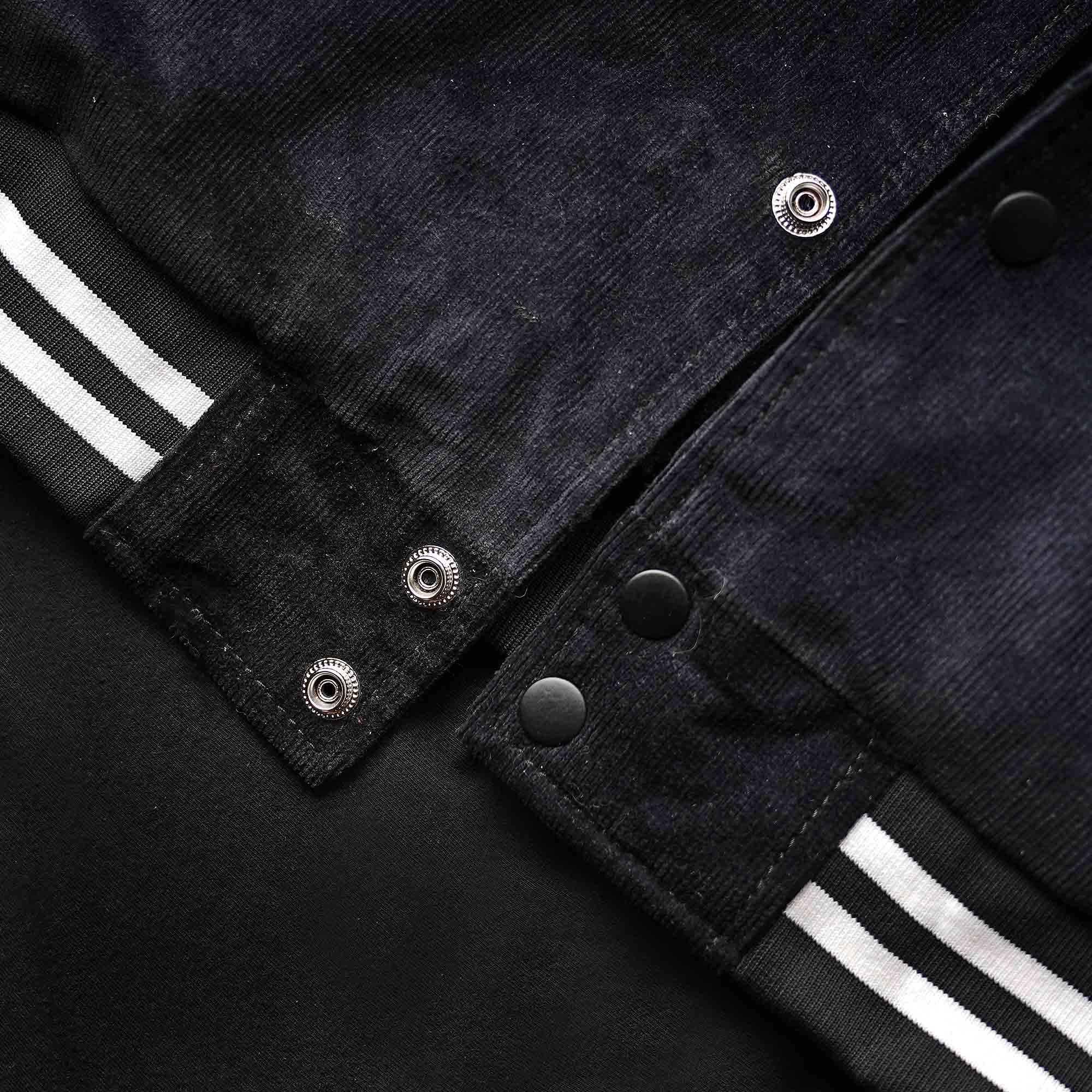 Men's Lapel Collar Varsity Jacket  - Cachee Cave